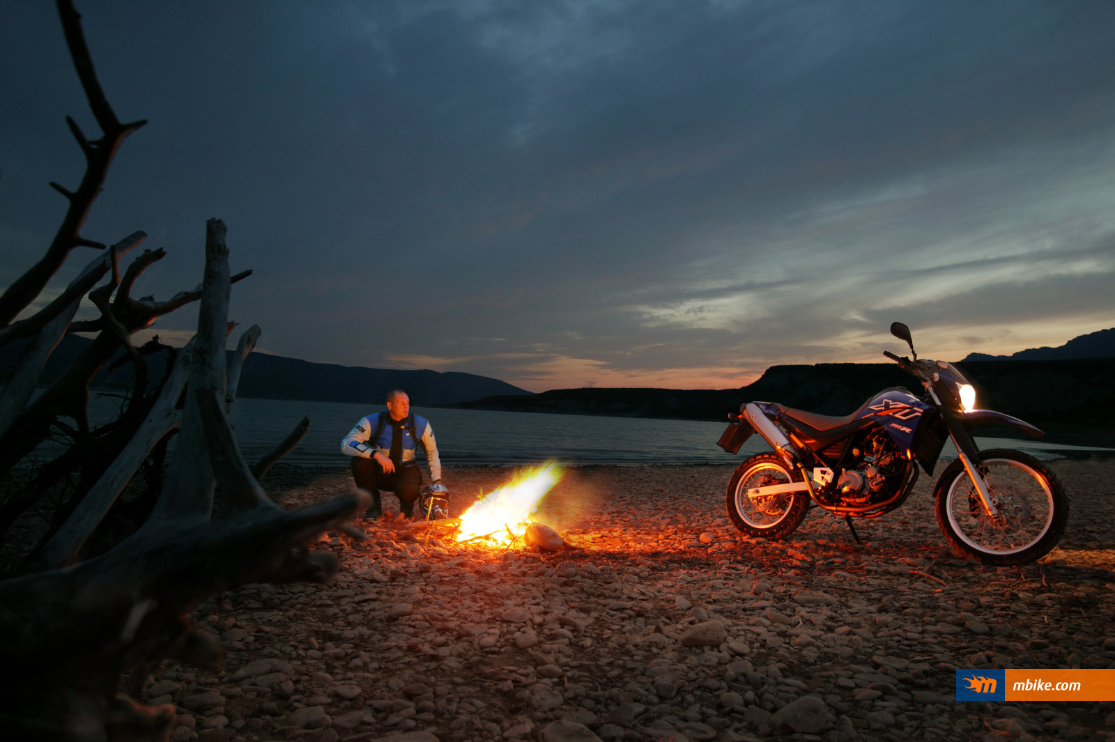 мотоцикл на море